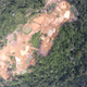Aerial photo taken by the drone shows mining activity in Wapichan territory.